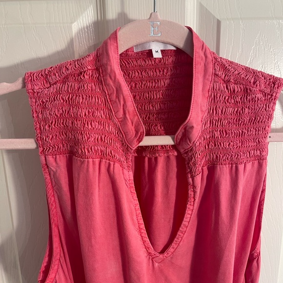 Bella Dahl Smocked Mini Dress in Haviana Pink - Picture 4 of 8